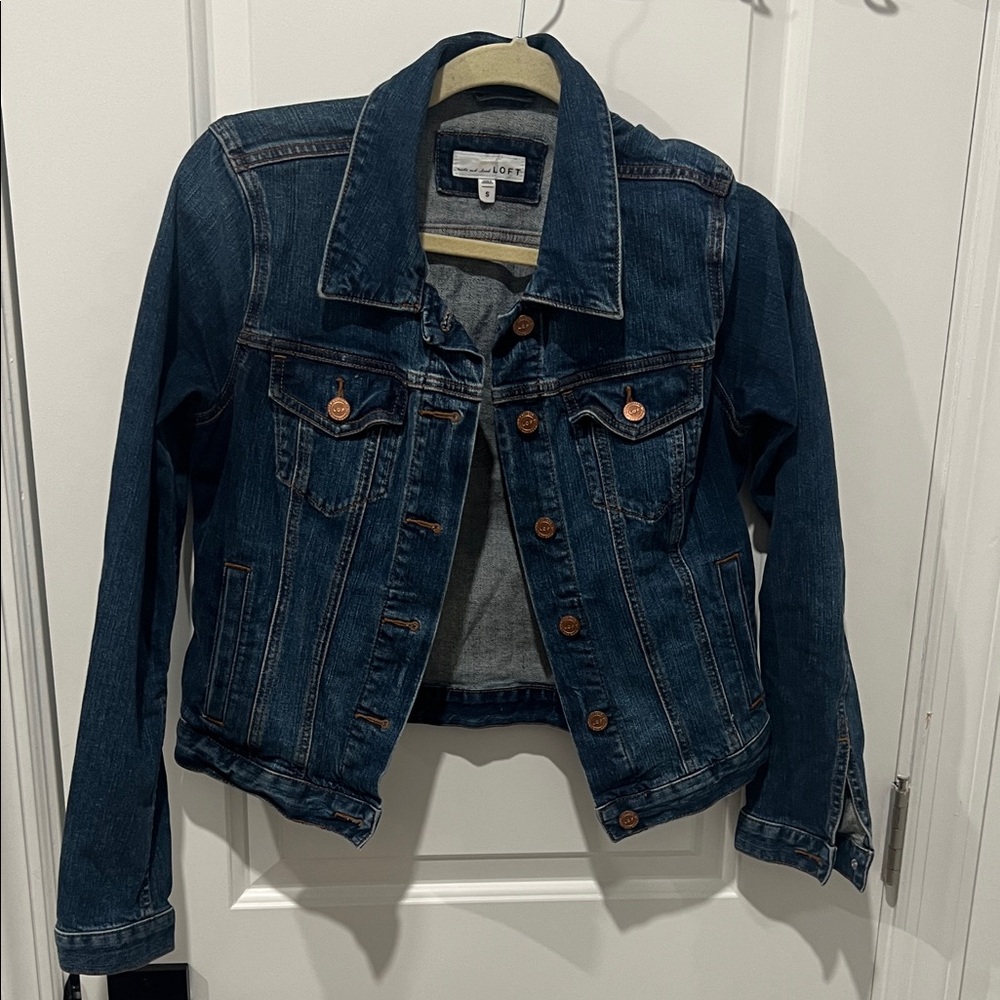LOFT Dark Blue Jean Jacket